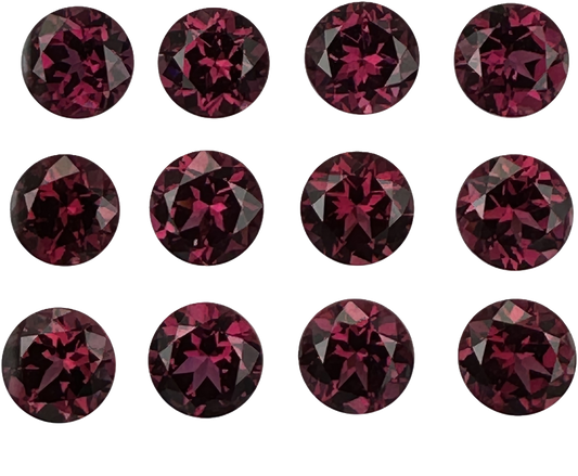 7.5mm Round Rhodolite Garnet