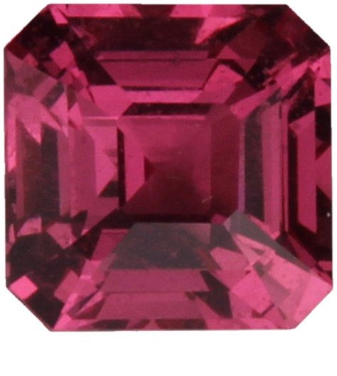 6.1mm Asscher Cut Hot Pink Spinel