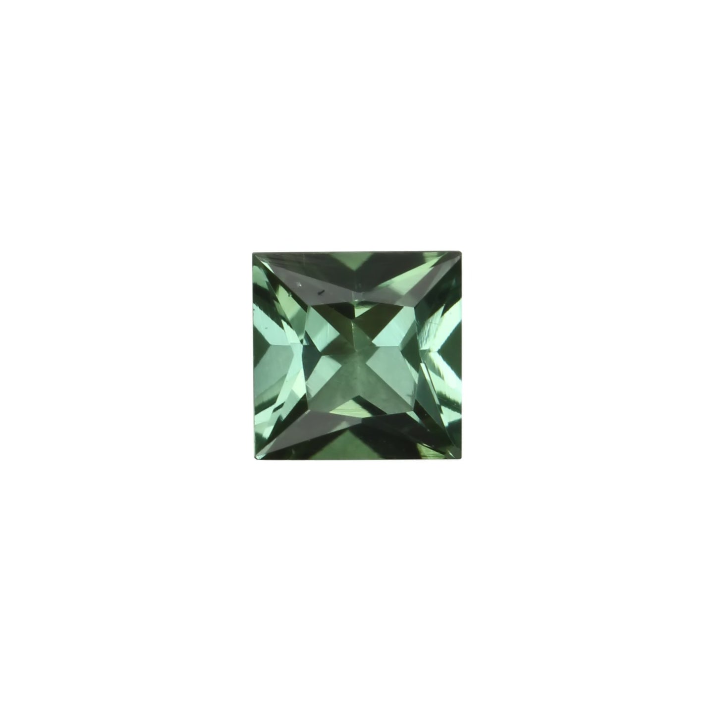 5mm Princess Cut Mint Green Tourmaline