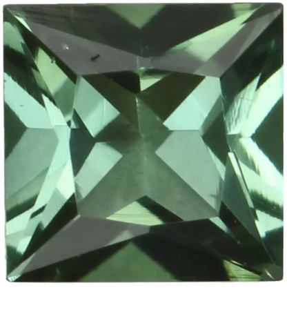 5mm Princess Cut Mint Green Tourmaline