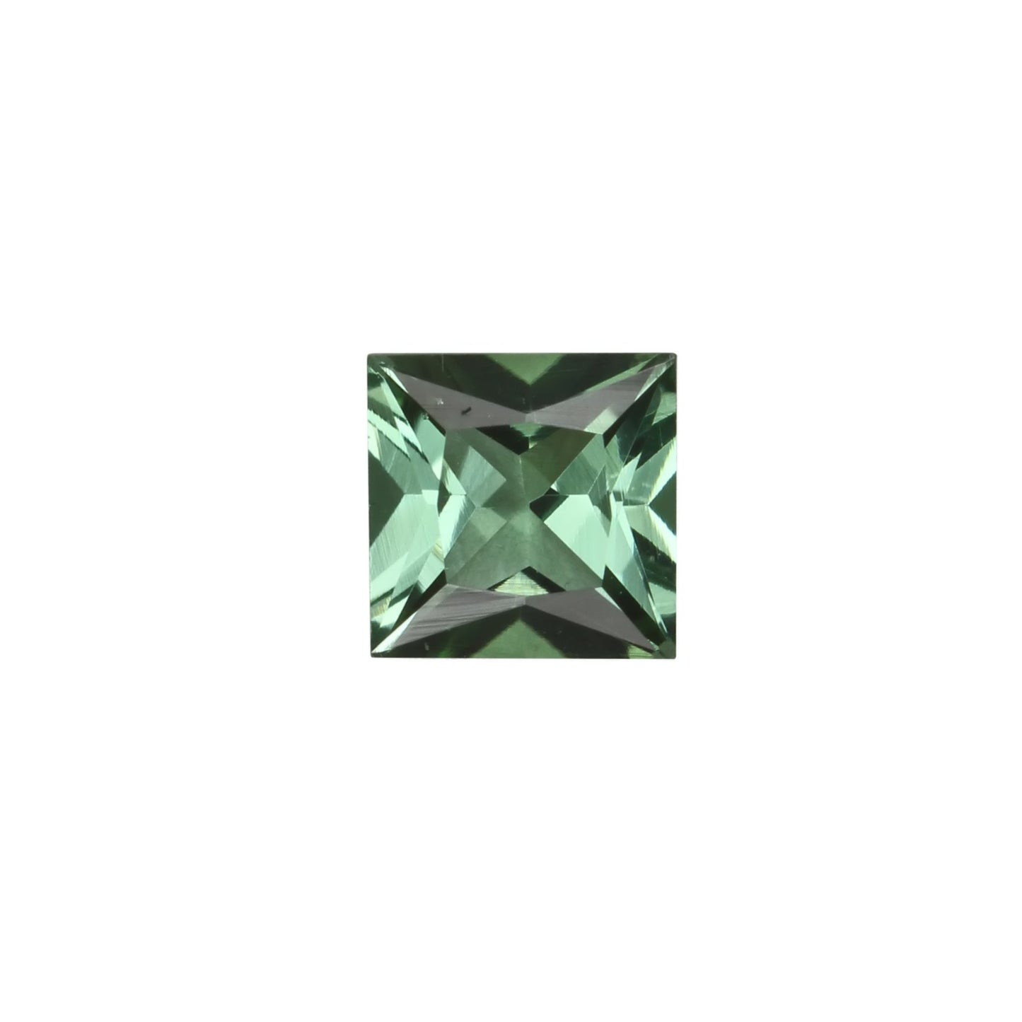 5mm Princess Cut Mint Green Tourmaline