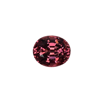 8.73ct Oval Burnt Pink Malaya Garnet