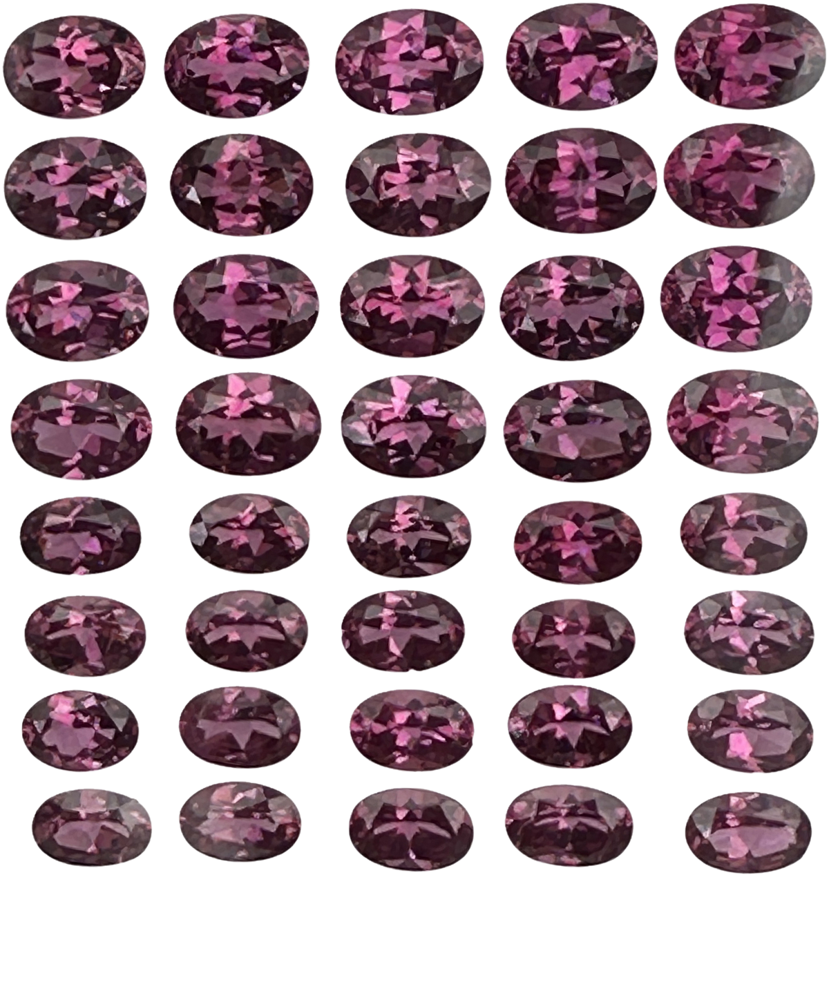 6x4mm Oval Magenta Garnet