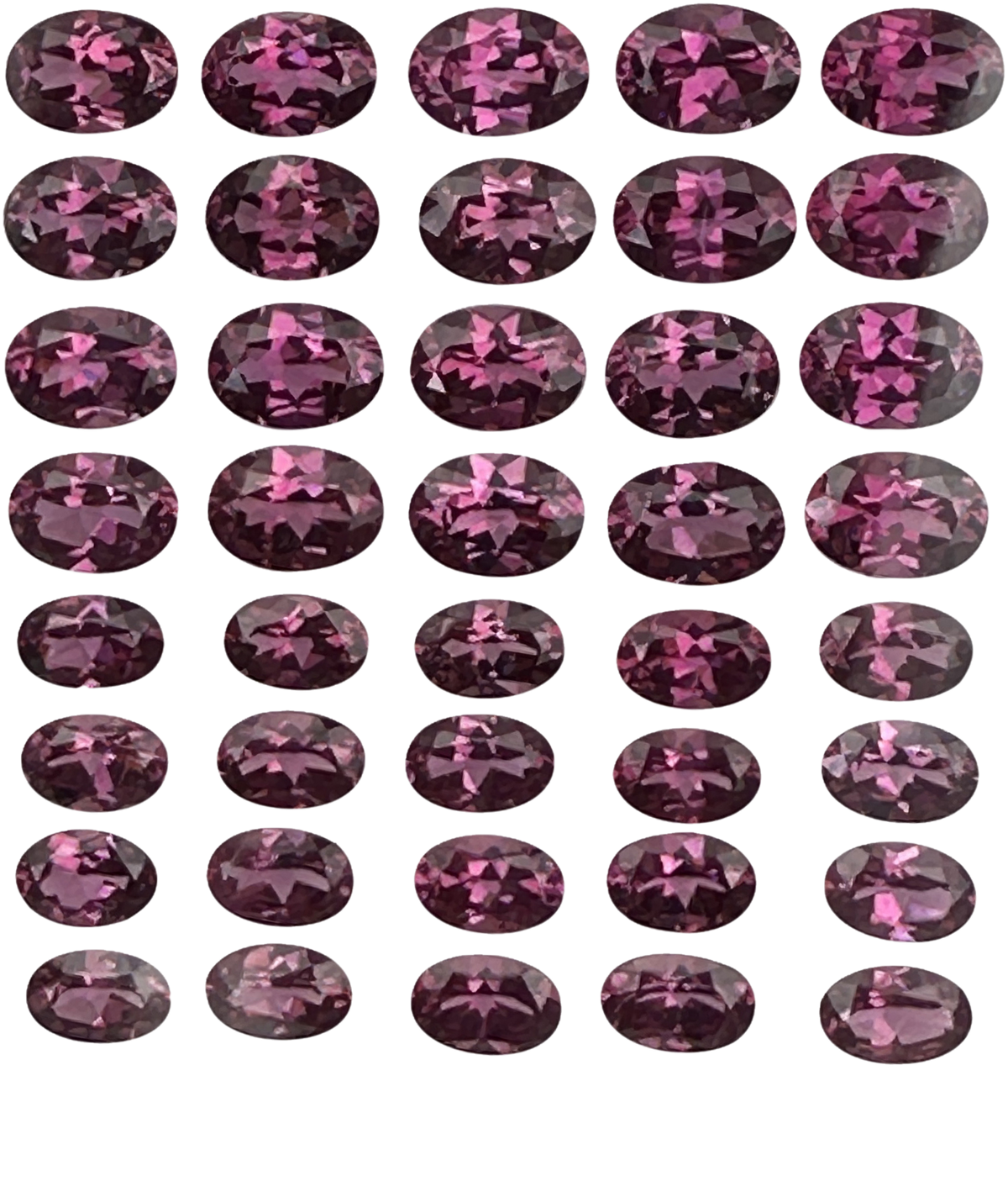 6x4mm Oval Magenta Garnet