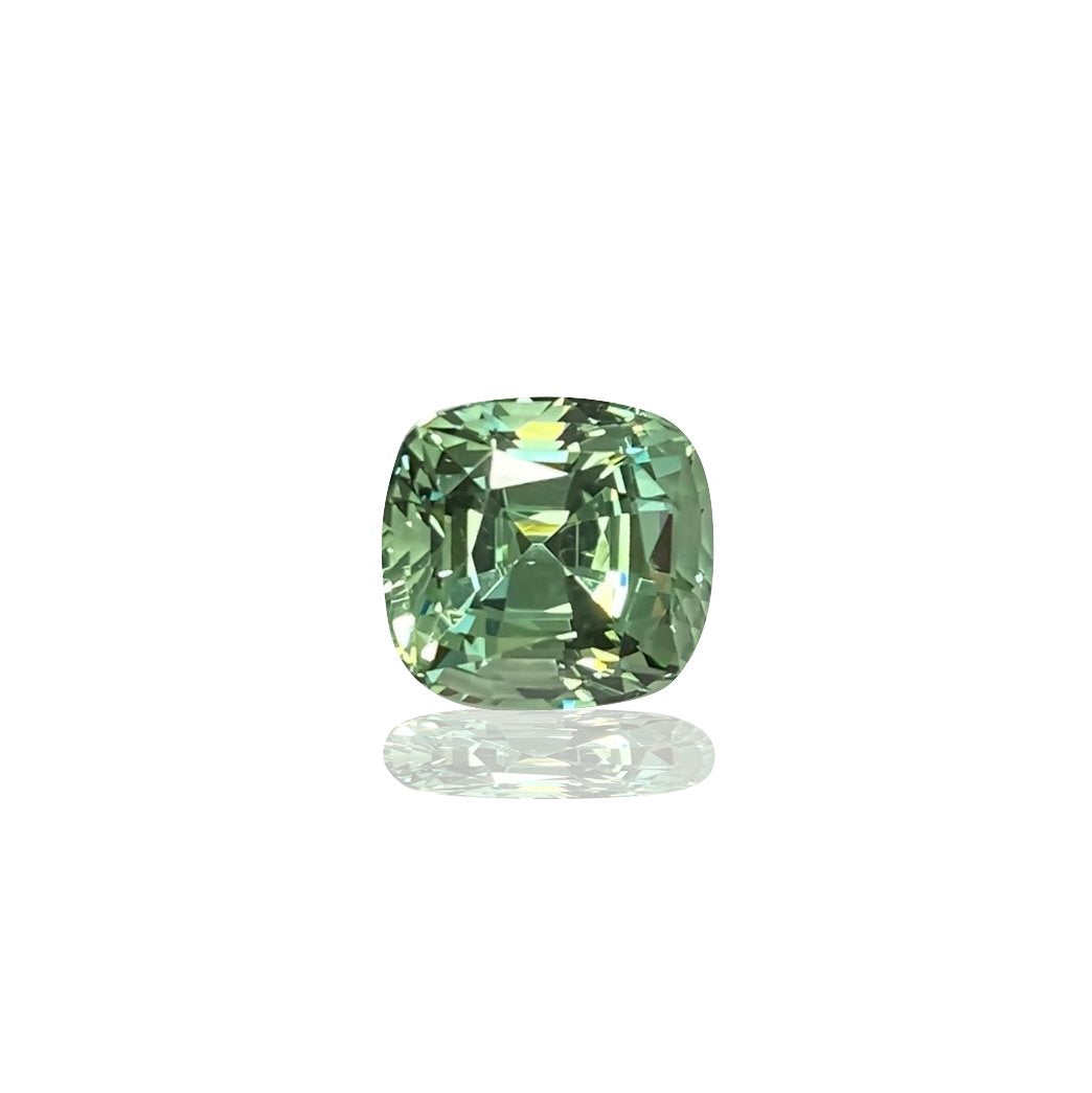 6.98ct Cushion Mint Garnet