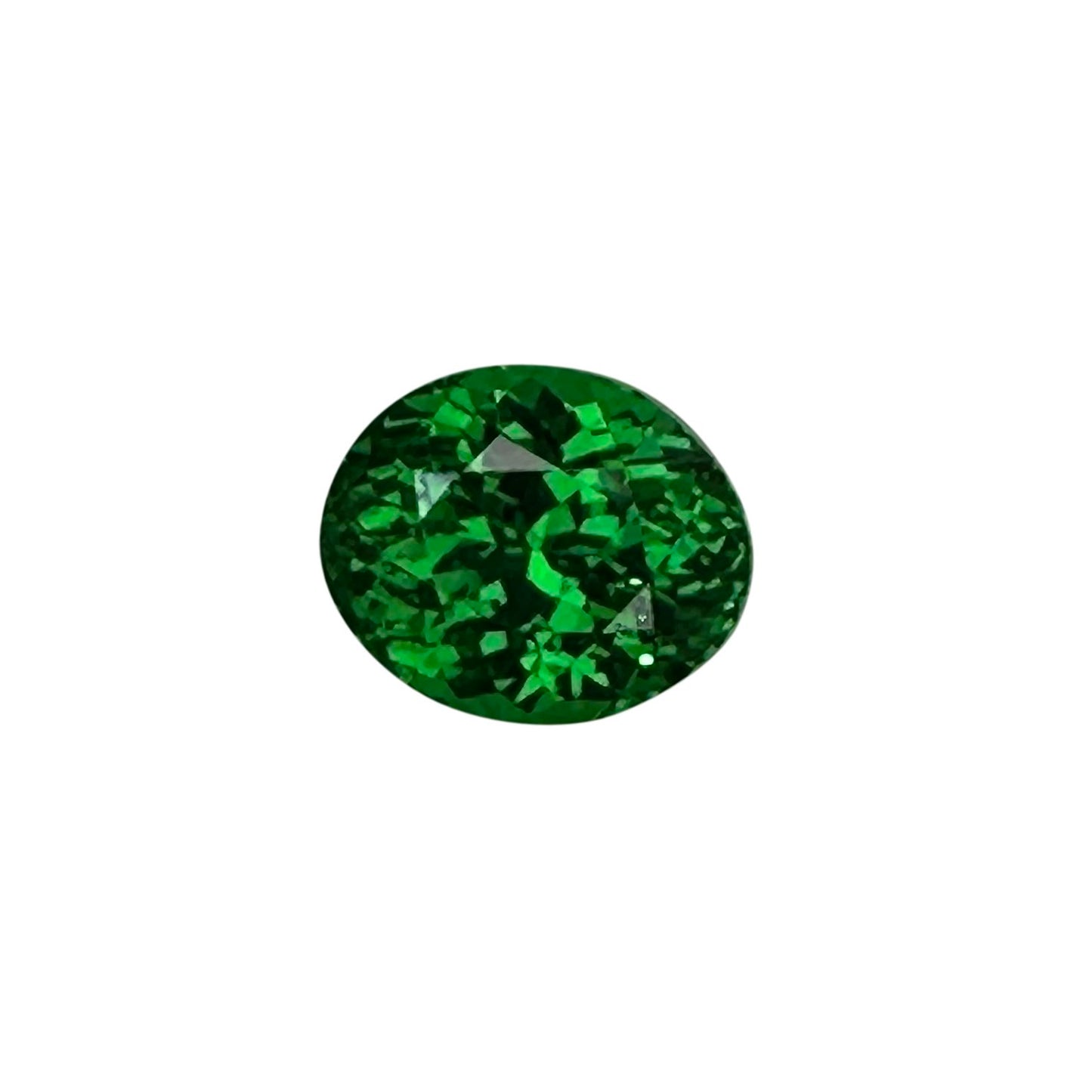 2.09ct Oval Gem Quality - Fine Intense Green Tsavorite