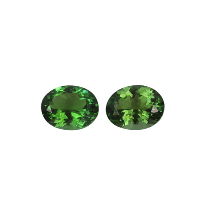 9x7mm Oval Mint Green Tourmaline Pair
