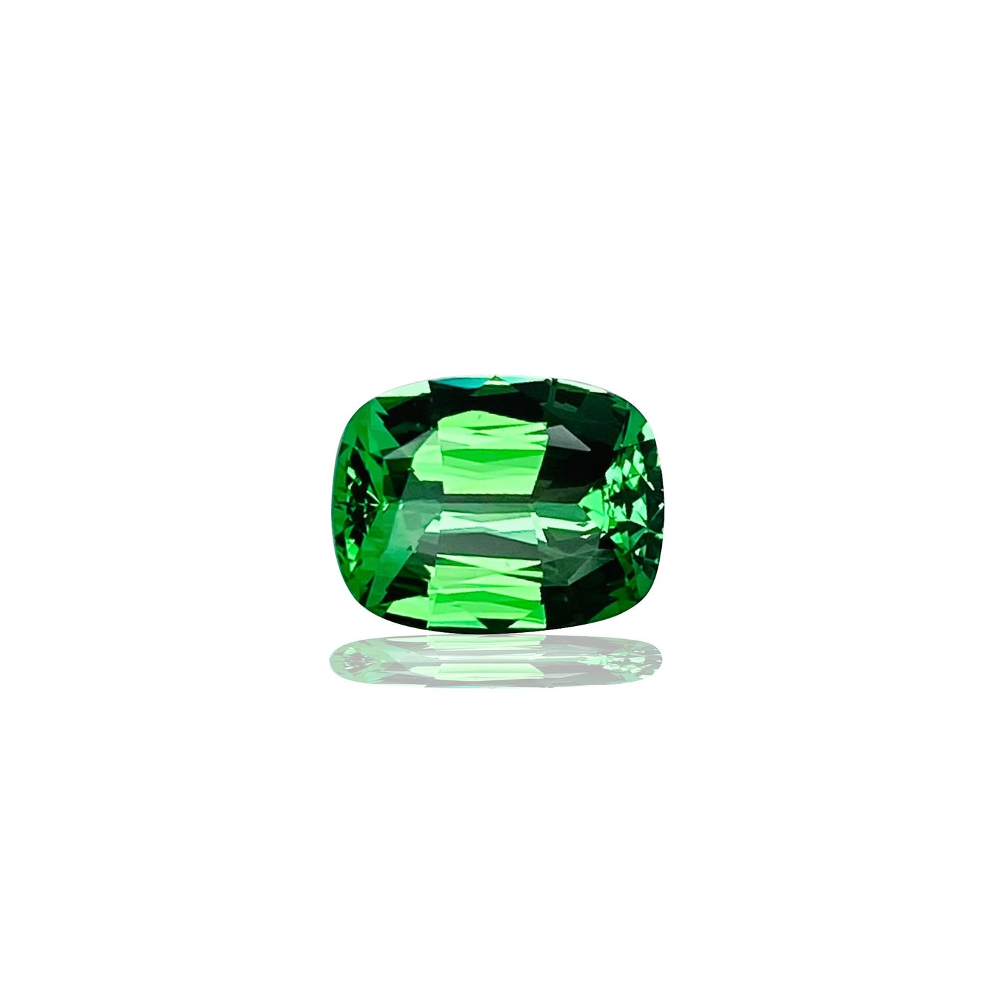 2.3ct Cushion Fine Mint Green Tsavorite