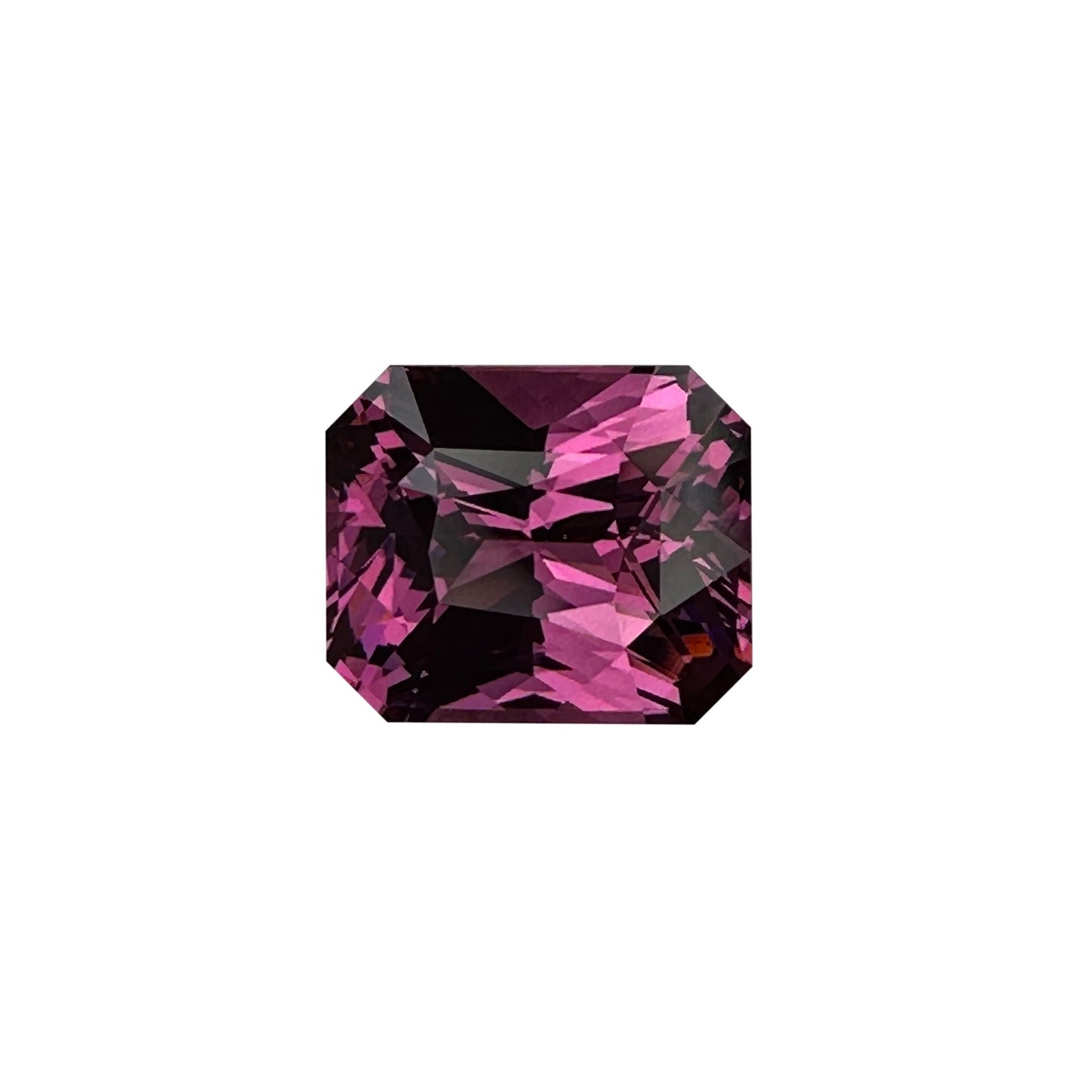 3.06ct Emerald Cut Pink Rhodolite