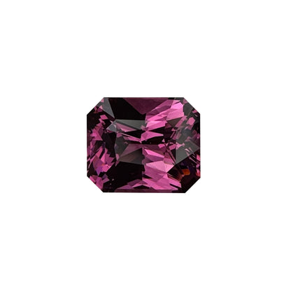 3.06ct Emerald Cut Pink Rhodolite