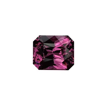 3.06ct Emerald Cut Pink Rhodolite