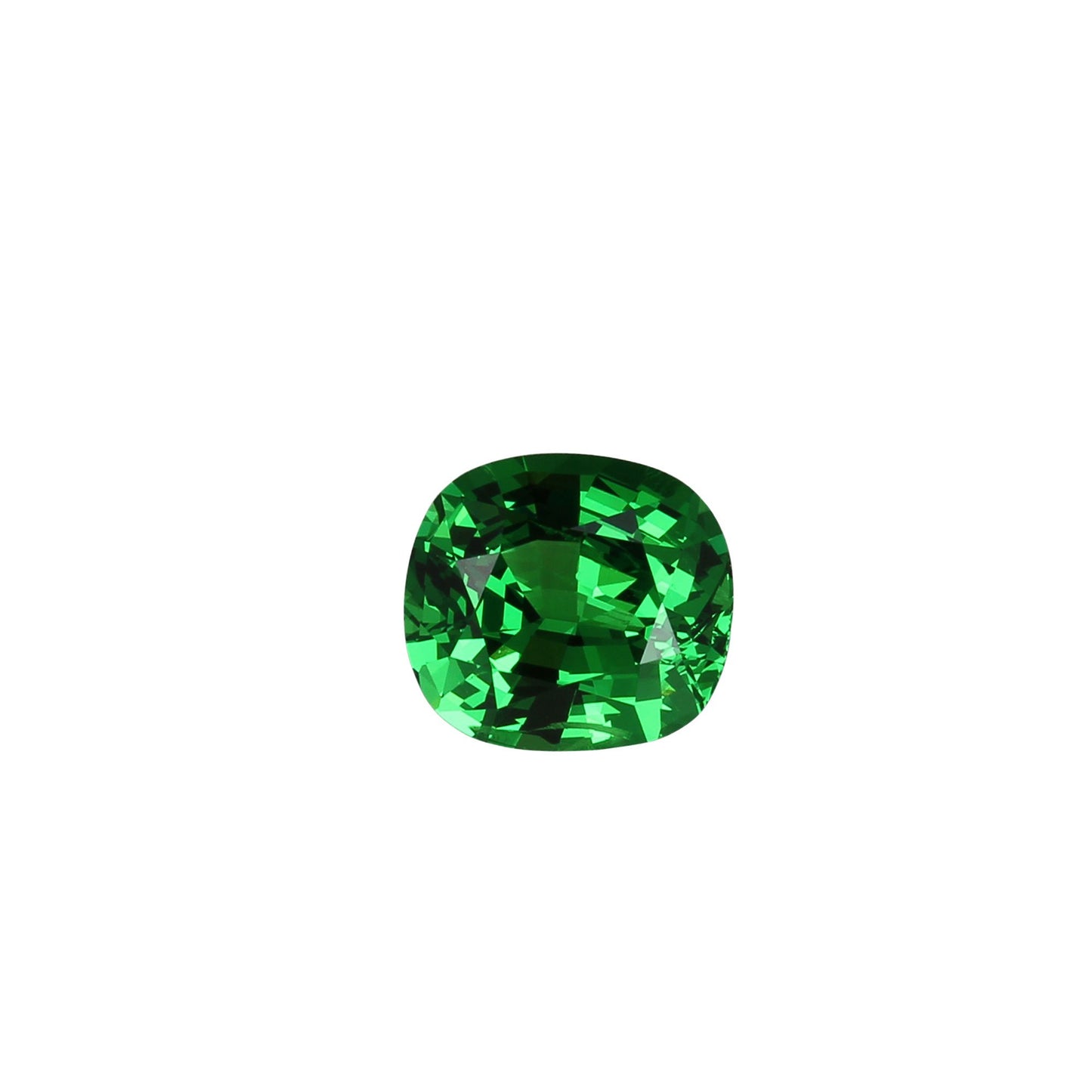 5.22ct Cushion Gem Quality - Fine Intense Green Tsavorite