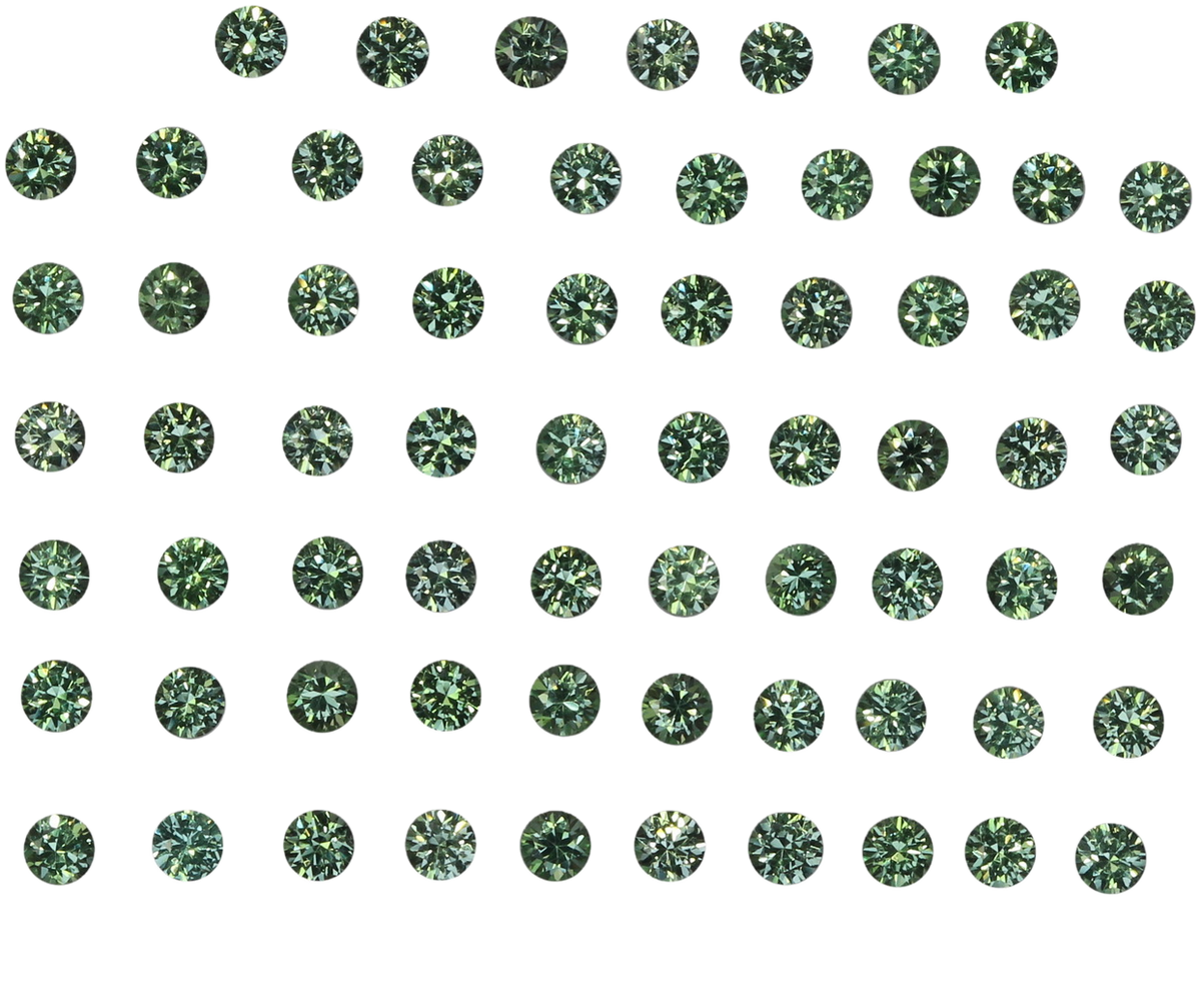 2mm Round Light Mint Green Tsavorite