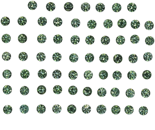 2mm Round Light Mint Green Tsavorite