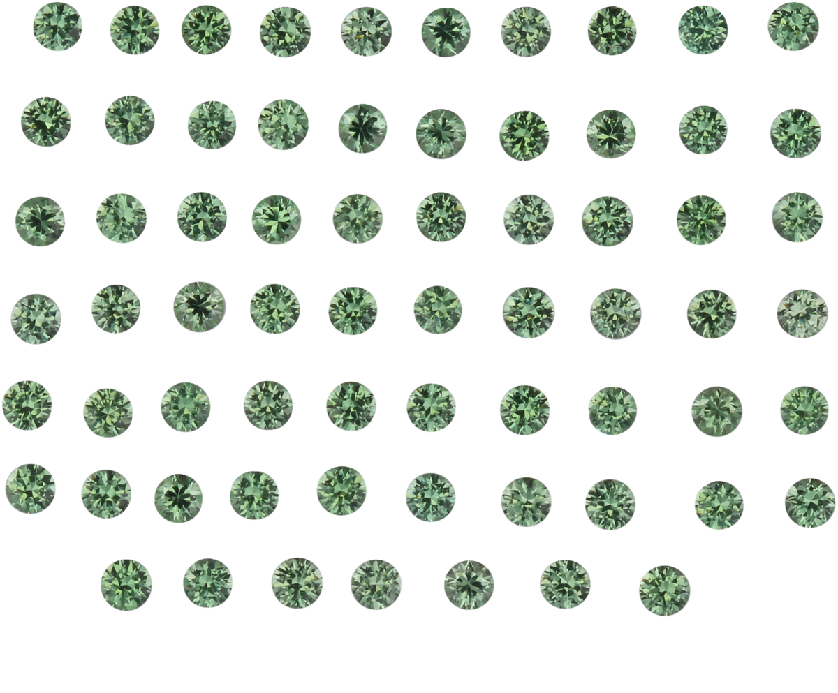 2mm Round Light Mint Green Tsavorite