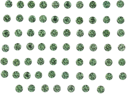 2mm Round Light Mint Green Tsavorite