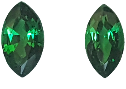 8x4.5mm Marquise Fine Intense Green Tsavorite Pair