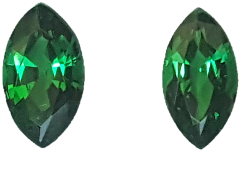 8x4.5mm Marquise Fine Intense Green Tsavorite Pair