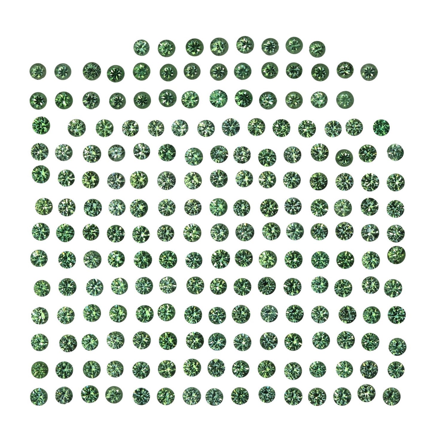 1.75mm Round Light Mint Green Tsavorite