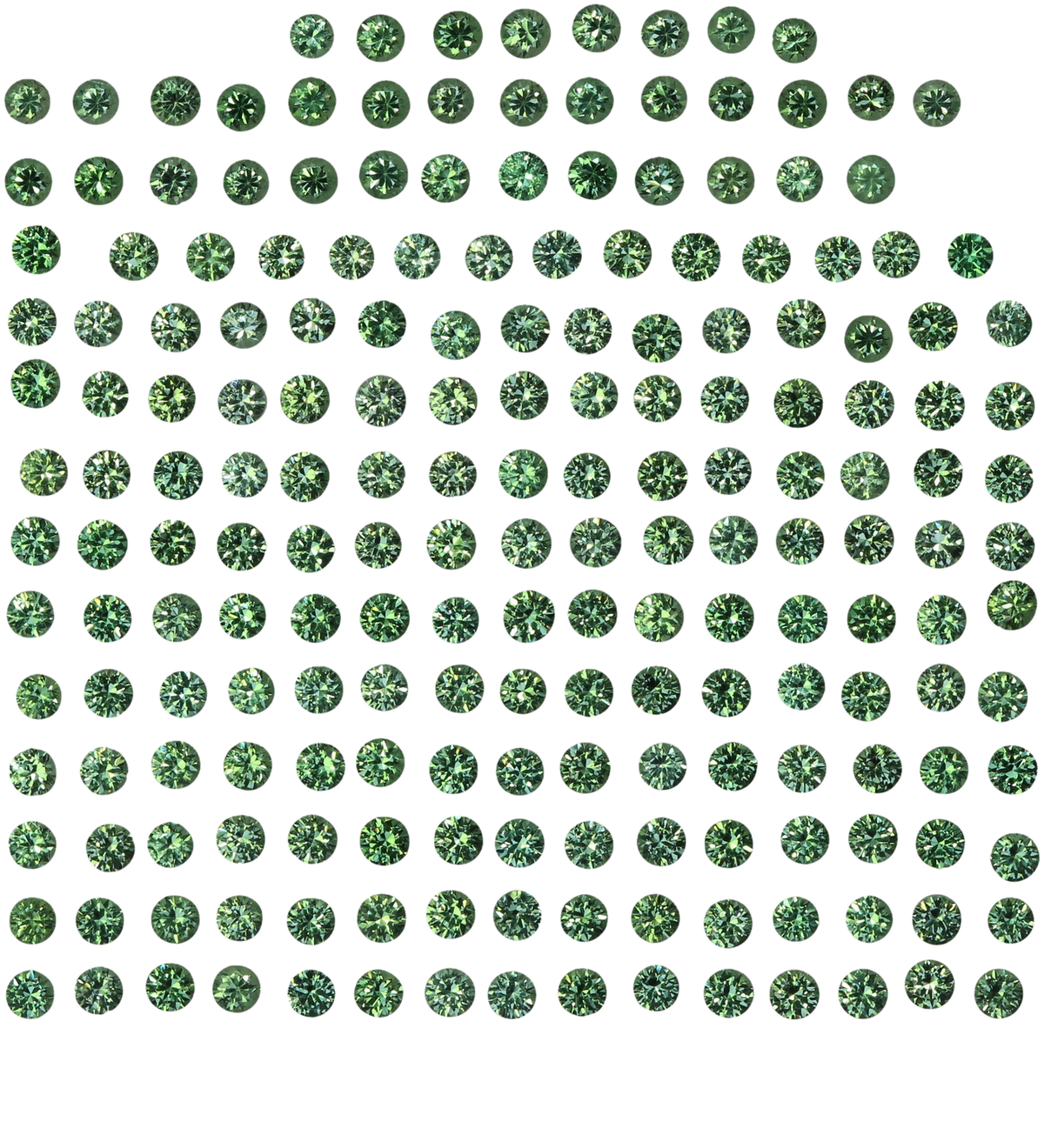 1.75mm Round Light Mint Green Tsavorite