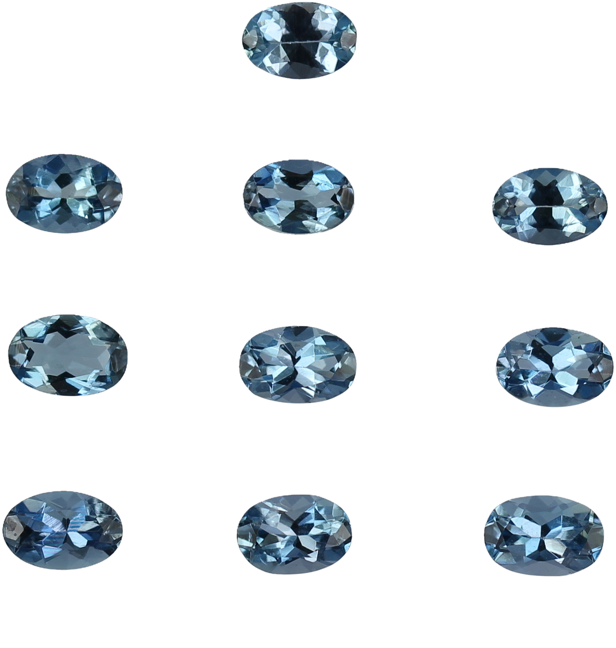 6x4mm Oval AAA Color Aquamarine