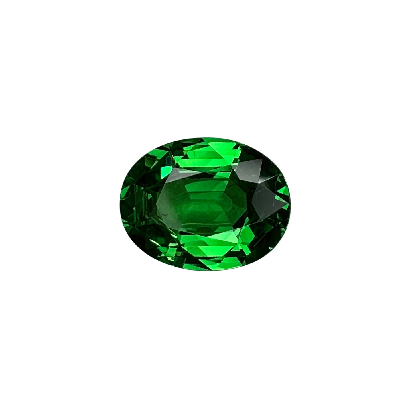 3.39ct Oval Gem Quality - Fine Intense Green Tsavorite