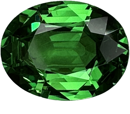 3.39ct Oval Gem Quality - Fine Intense Green Tsavorite