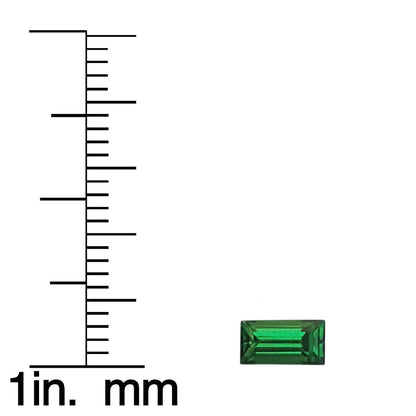 6x3.5mm Baguette Fine Intense Green Tsavorite