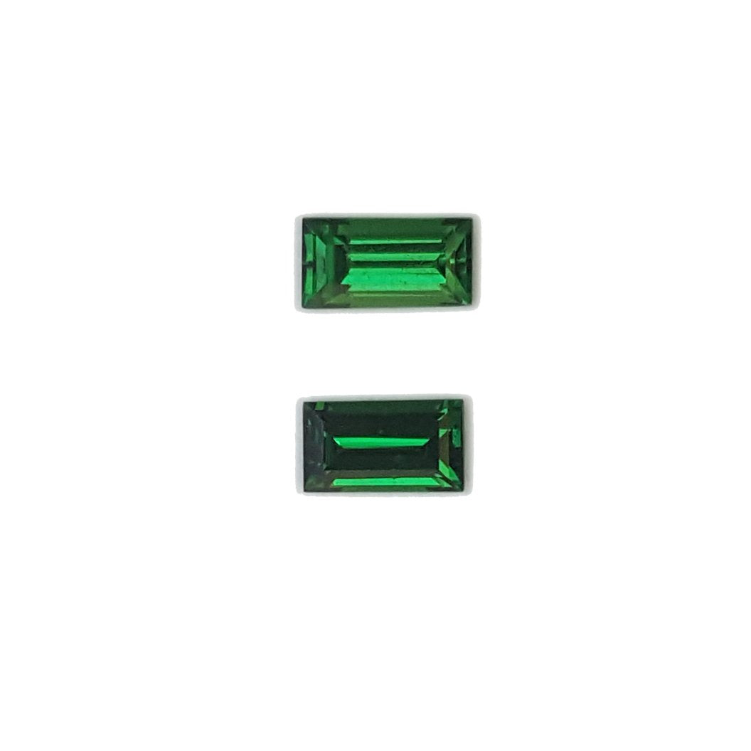 6x3.5mm Baguette Fine Intense Green Tsavorite