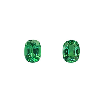 8x6mm Cushion Bright Green Tsavorite