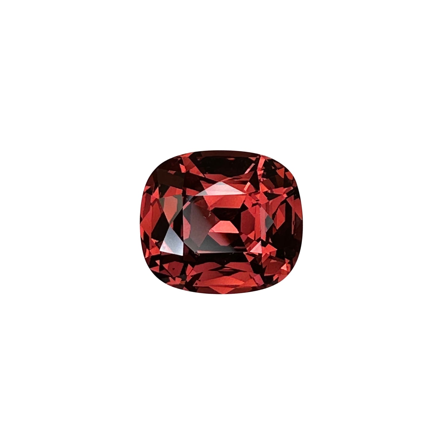 10.14ct Cushion Medium Orange Malaya Garnet
