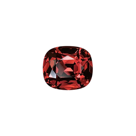 10.14ct Cushion Medium Orange Malaya Garnet