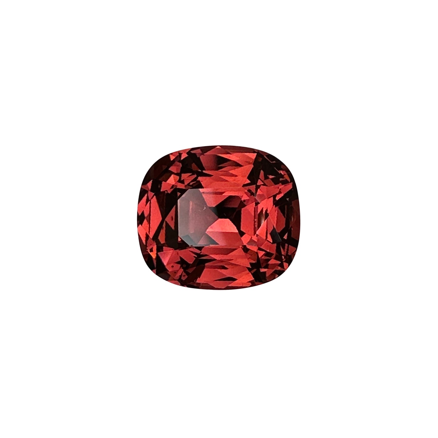 10.14ct Cushion Medium Orange Malaya Garnet