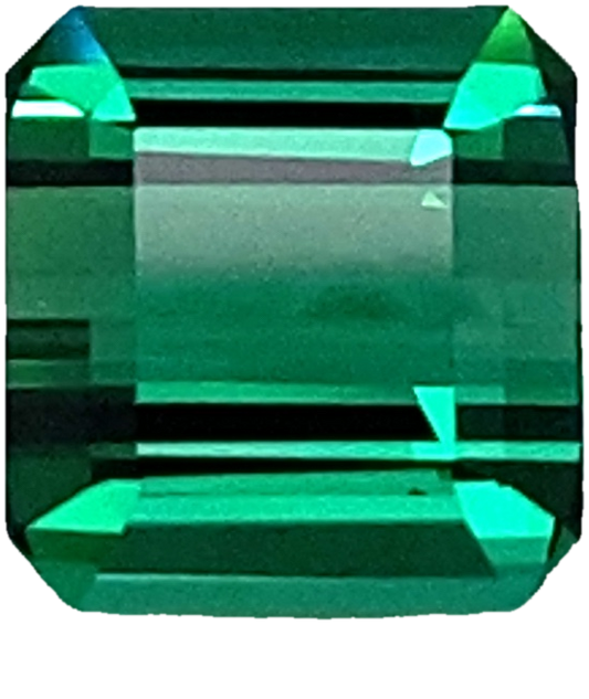 4.69ct Emerald Cut Medium Blue-Green Tourmaline