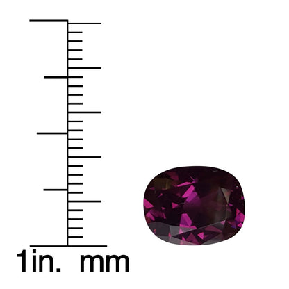6.95ct Cushion Purple Garnet