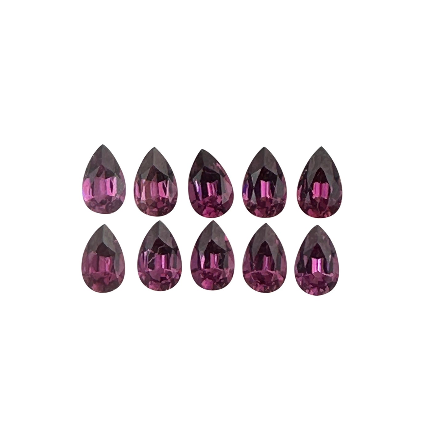 8x5mm Pear Shape Magenta Garnet