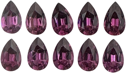 8x5mm Pear Shape Magenta Garnet