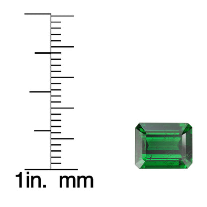 3.42ct Emerald Cut Fine Saturated Green Tsavorite