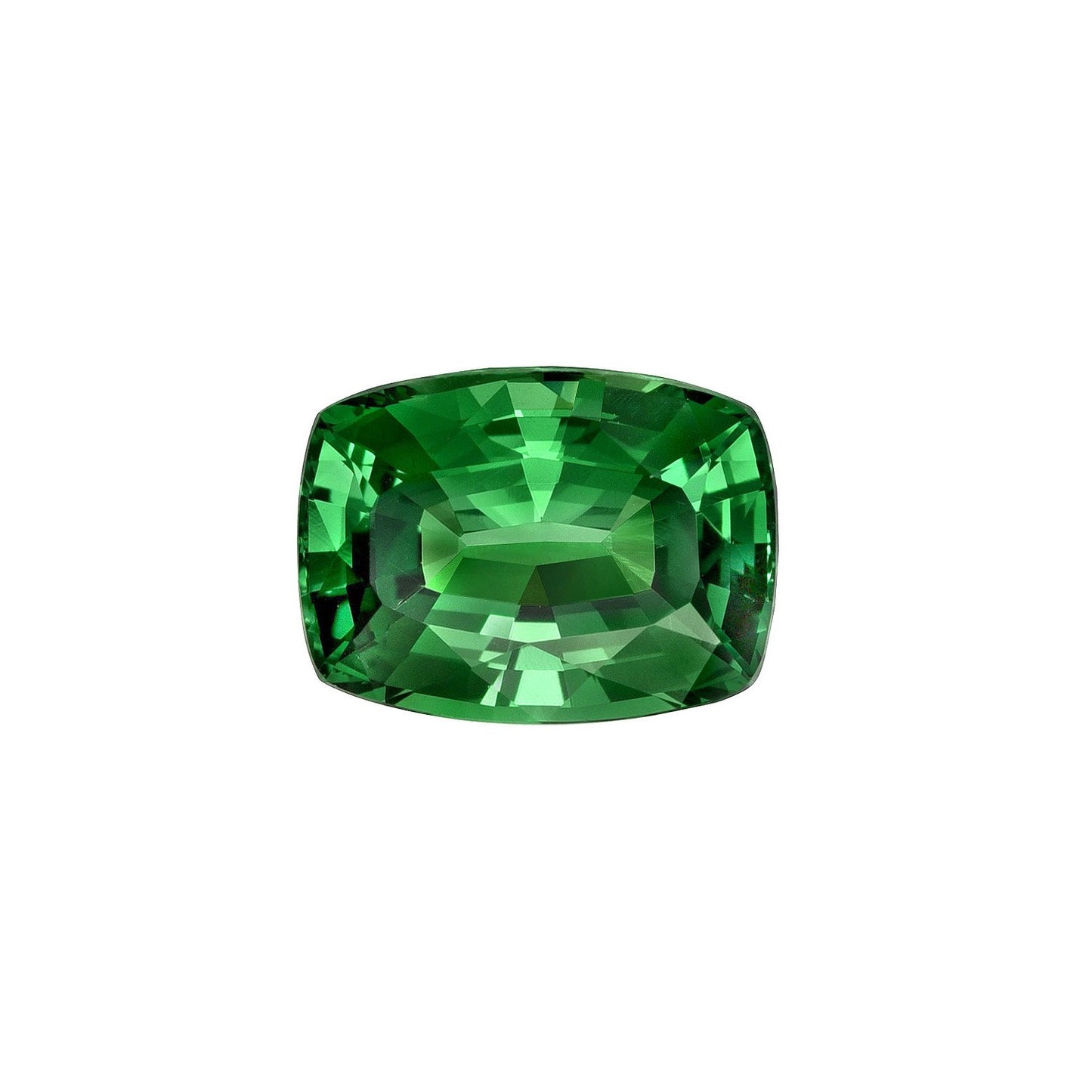 1.96ct Cushion Fine Intense Green Tsavorite