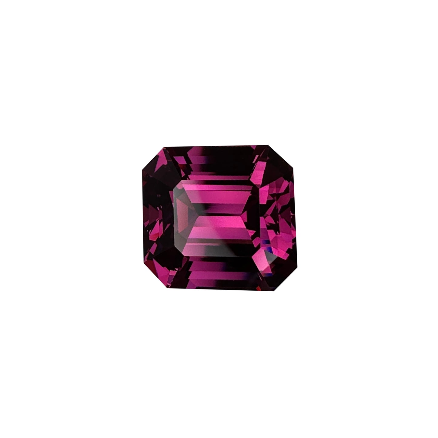 13.73ct Emerald Cut Medium Pink Rhodolite