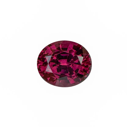 7.64ct Oval Deep Burgundy Rhodolite