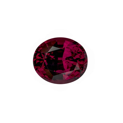 7.64ct Oval Deep Burgundy Rhodolite