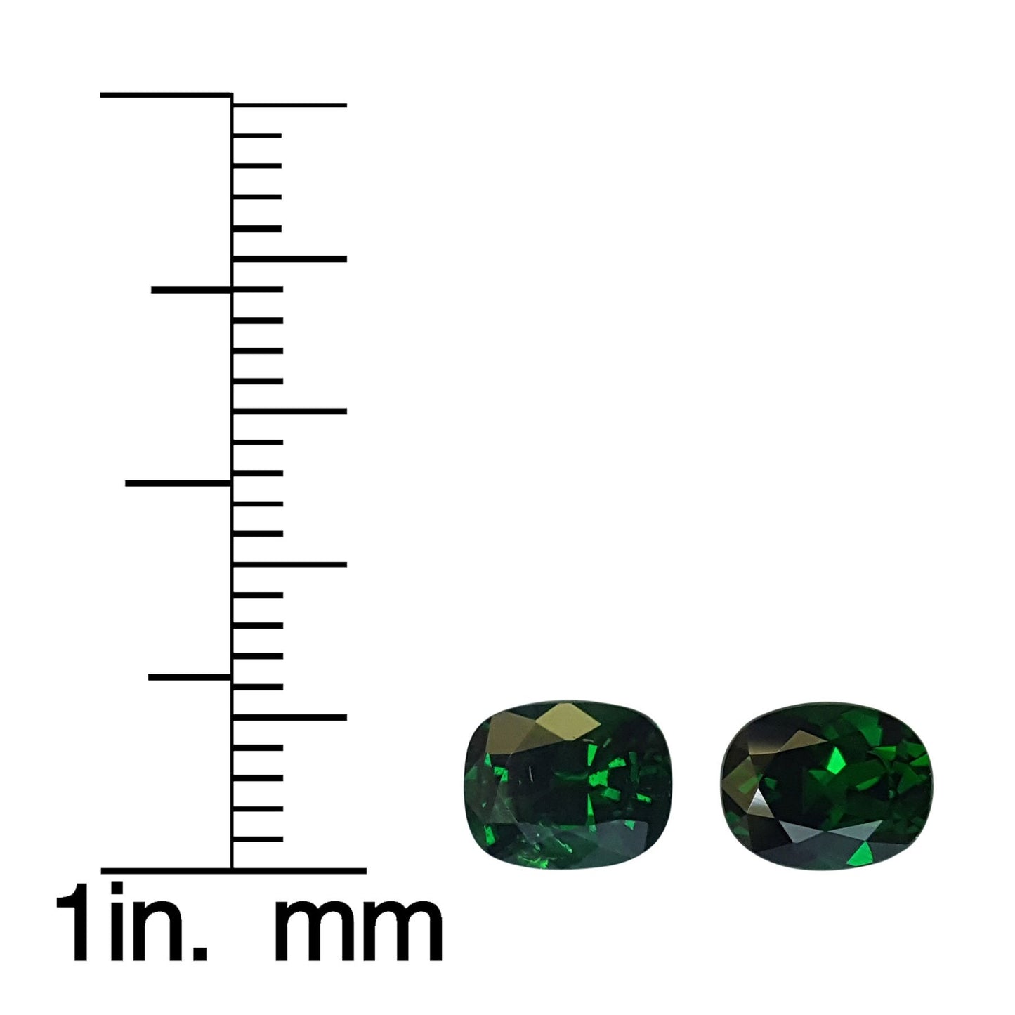 2.4ct Cushion Fine Saturated Green Tsavorite