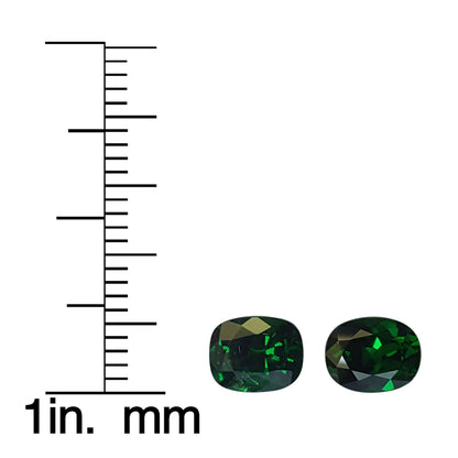 2.4ct Cushion Fine Saturated Green Tsavorite