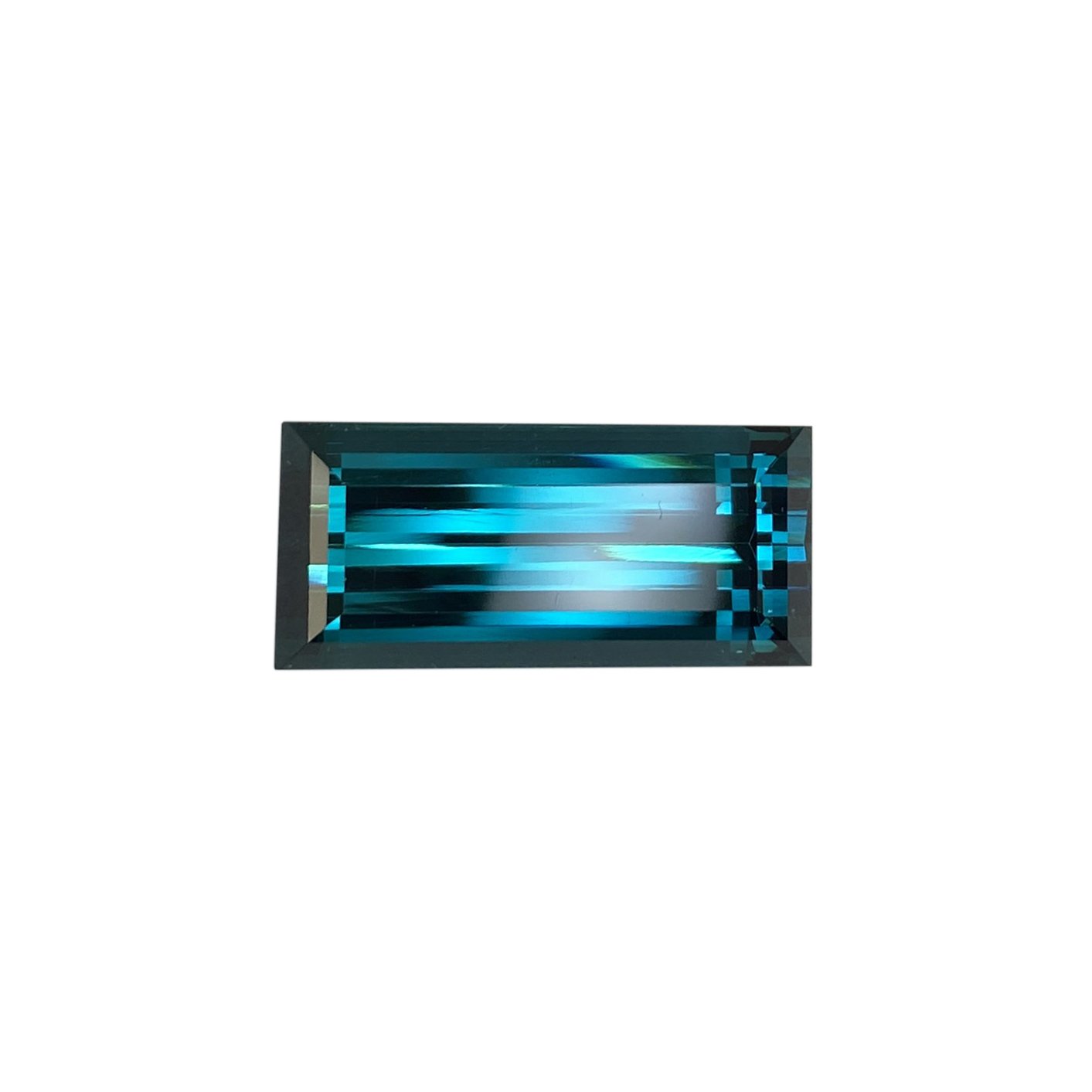 26.1ct Baguette DB Color Indicolite Tourmaline