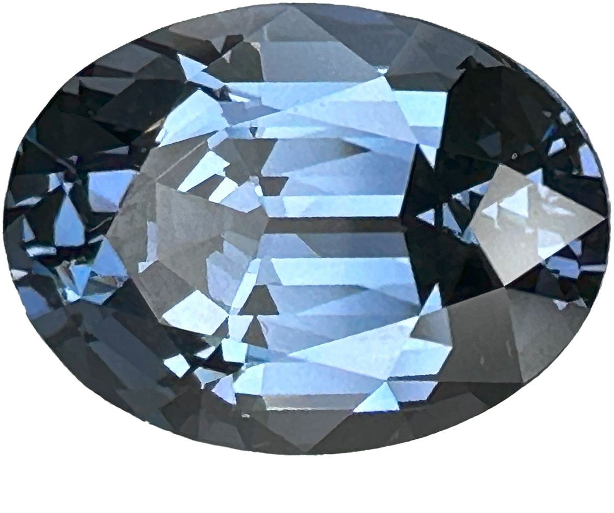 5.97ct Oval Blue-Grey Spinel