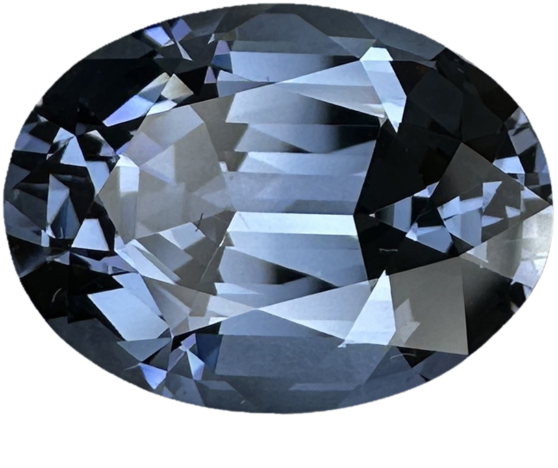 5.97ct Oval Blue-Grey Spinel