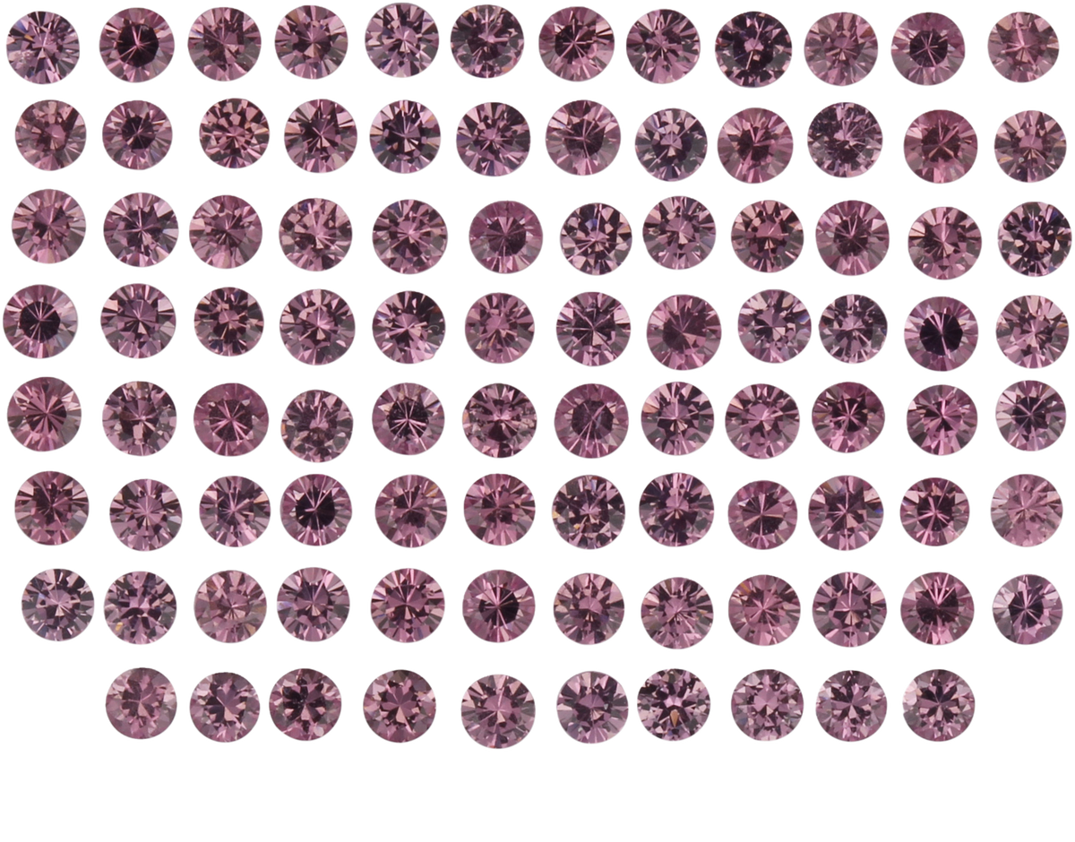 2mm Round Magenta Rhodolite