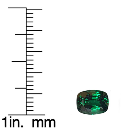 2.2ct Cushion Saturated Minty Green Tsavorite