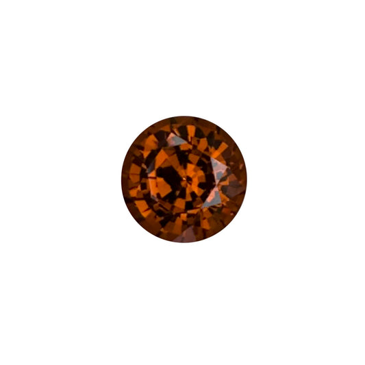 8.3mm Round Deep Orange Malaya Garnet